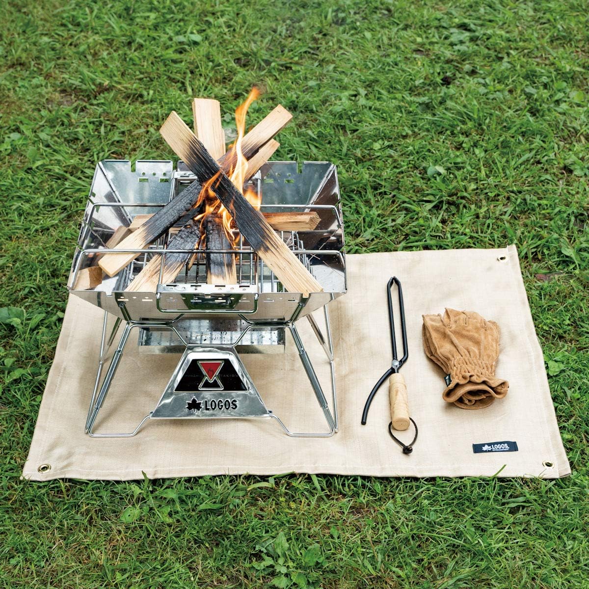 TEMU Logos Fire Pit Table | Oval Metal Fire Pit With For Outdoor Use