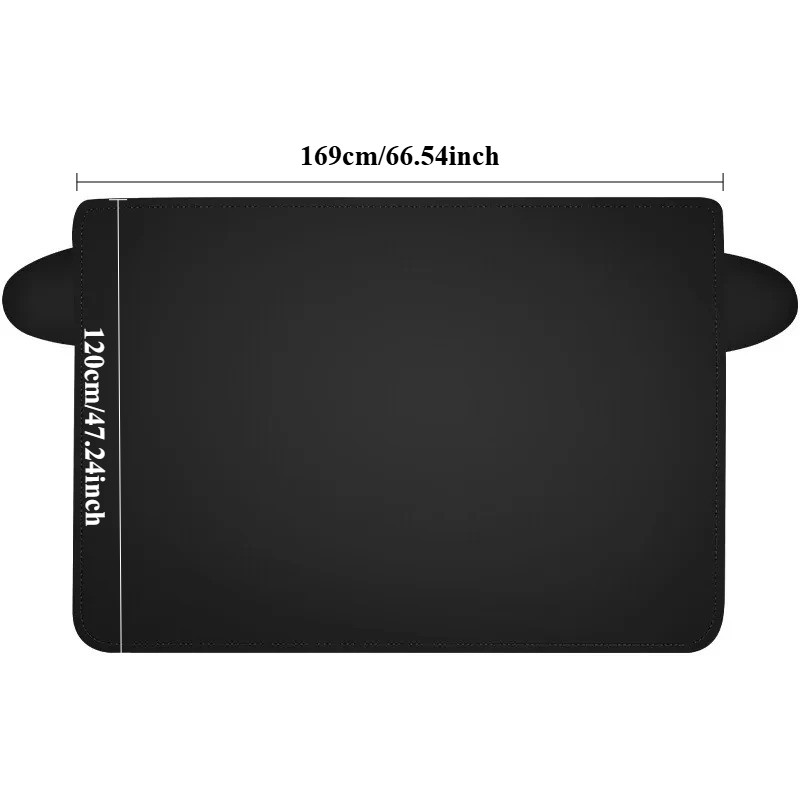 TEMU Car Sunshade With 5 Magnetic Snow Guards, Thickened Sunshade. Windshield Snow Cover Suitable For Cars, Trucks, And Suvs, Front Windshield Snow
