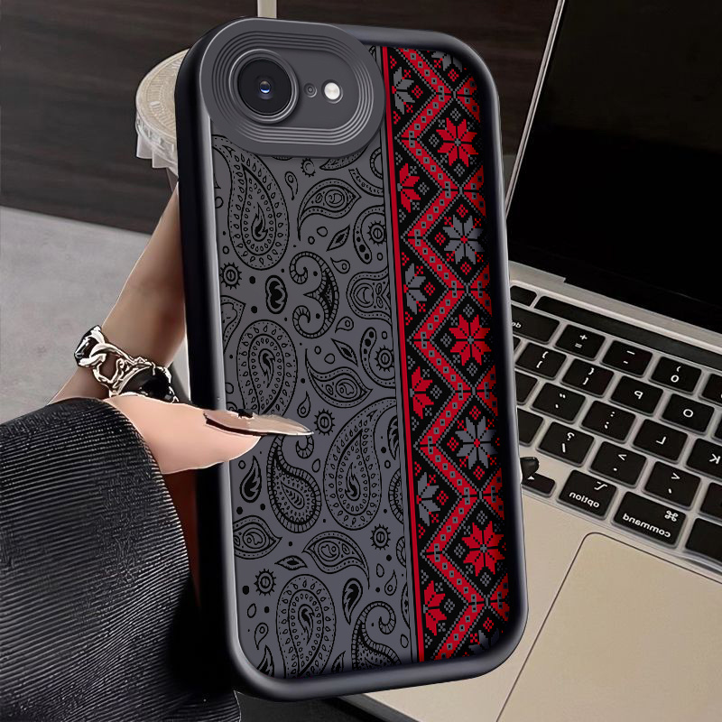 TEMU Phone Case: Paisley Suitable For Iphone 16e/iphone 17e Case Fall Protective Shockproof Soft Back Cover Casing