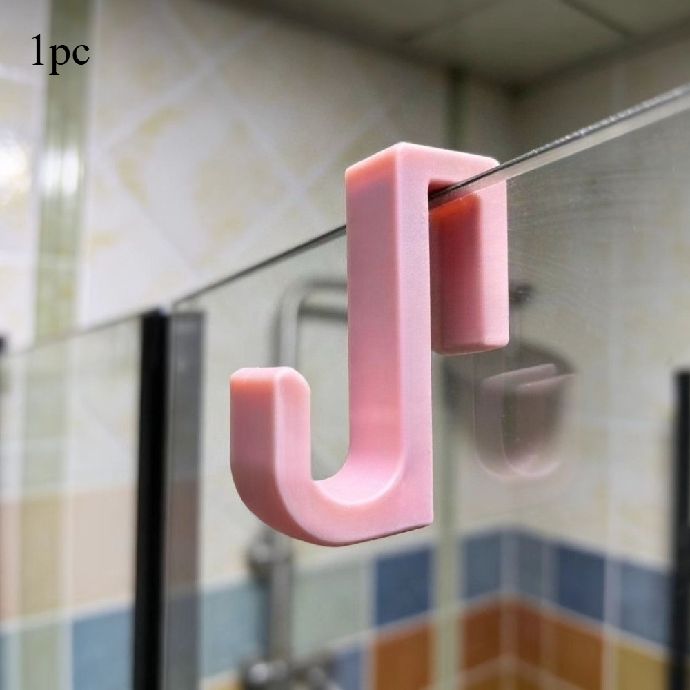TEMU 1 crochet imprimé en 3D en PETG, conçu pour les de bain. Ces crochets à serviettes compatibles avec en verre de 12 mm et ne nécessitent aucun