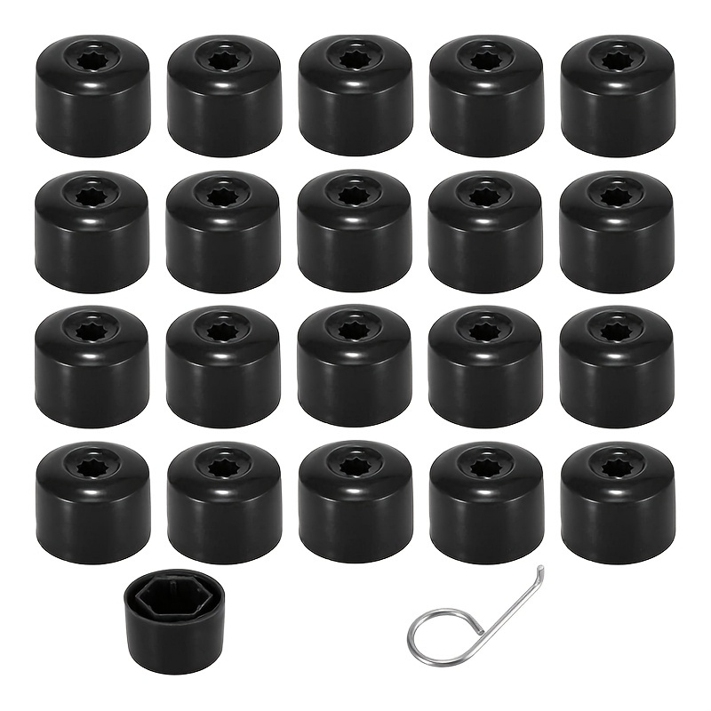 Image of 20pcs 17mm Wheel Nut Caps Wheel Nut Caps Covers For Vw Golf Bora Jetta