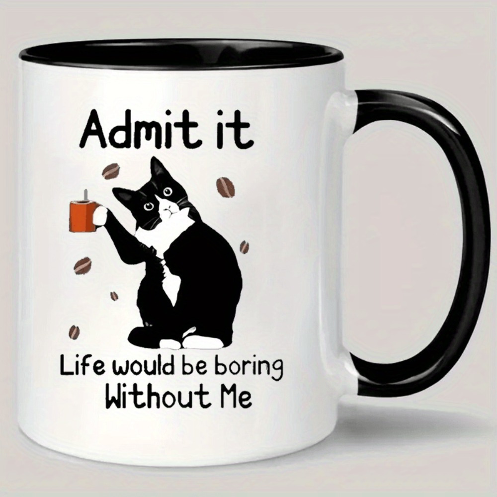 TEMU Insulated Ceramic Coffee Mug - Hand-wash Only, All Beverages & Gifts