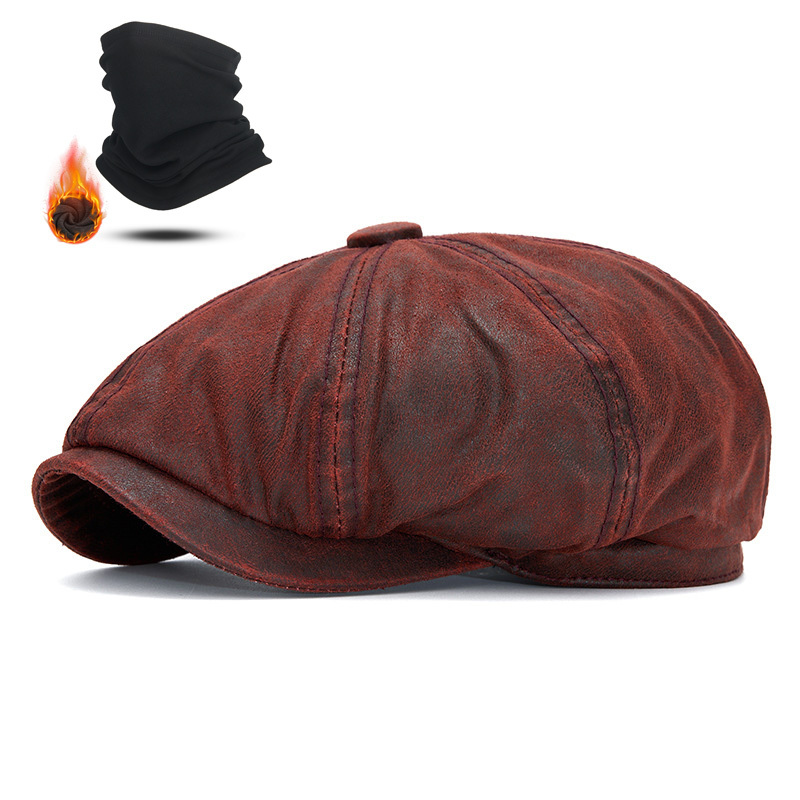 TEMU Lot de 2 chapeaux bob et casquette de journaleur vintage délavés pour homme et femme, visière bec de canard pour casquette de journaleur et bob,