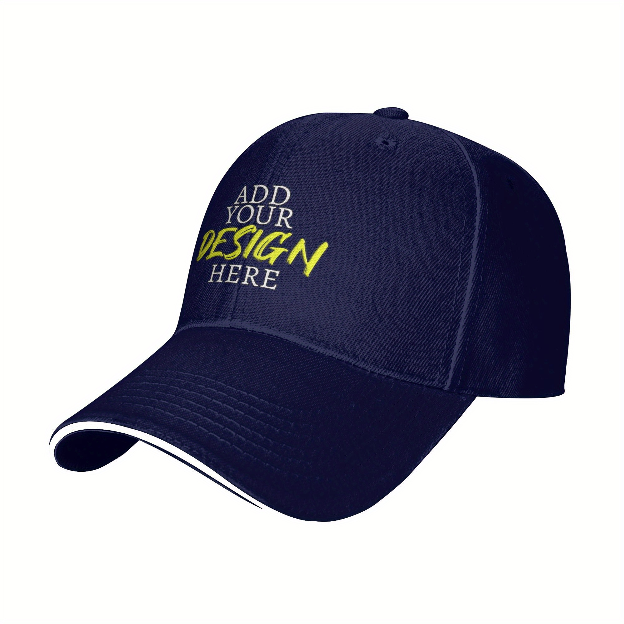 TEMU Customized Adult Casual Sandwich Comfortable And Breathable For Men And Women Personalized Design Your Own Photo Image Trucker Hat Make Your Own
