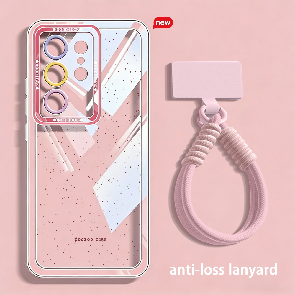 TEMU Phone Case - Suitable For S26 Ultra Lanyard Phone Case S26 Transparent Case Galaxy S26plus Protective Case S25ultra/s23ultra High-end Feel S25
