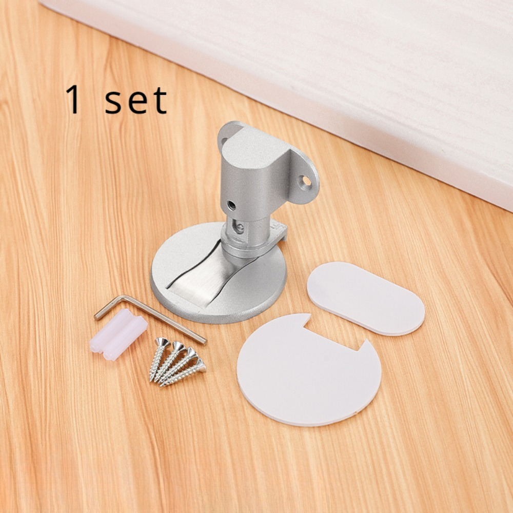 Image of 1set Stainless Steel - Strong Magnetic , Anti-collision , Suitable For Bathroom And Office Furniture