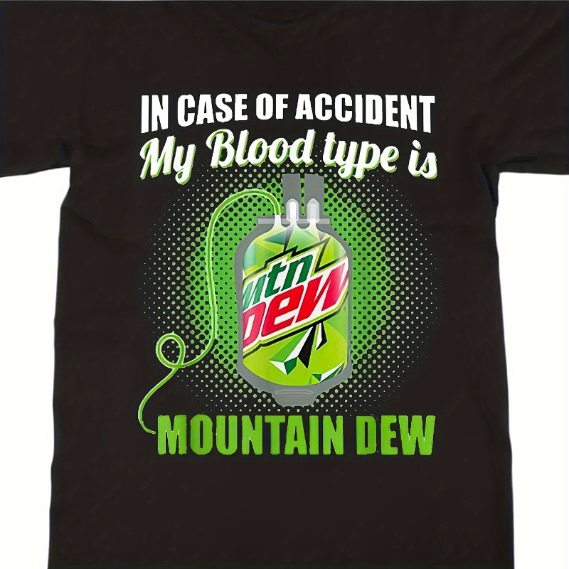 

Dew Joke T- - 100% Printed , , Regular Fit, Round For Adults - Summer