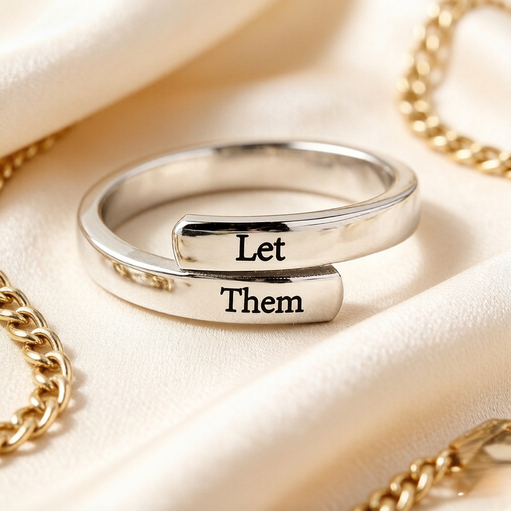 TEMU Bague avec , bague en acier inoxydable avec ouverture réglable, idéale comme cadeau pour amis et couples