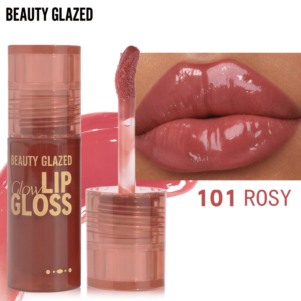 6 Colors BEAUTY GLAZED Hydrating Liquid Lip Gloss