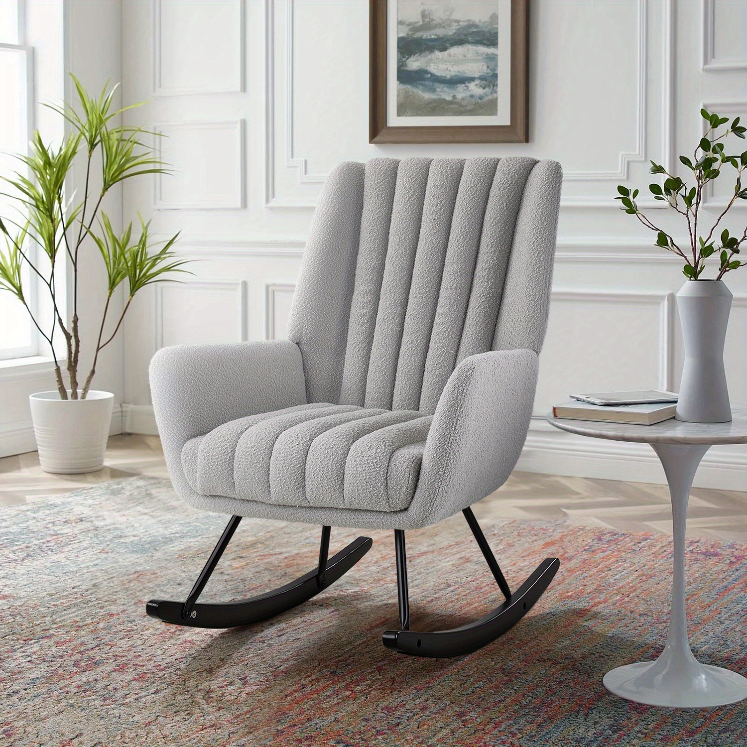 nursery rocking chair teddy upholstered glider rocking chair