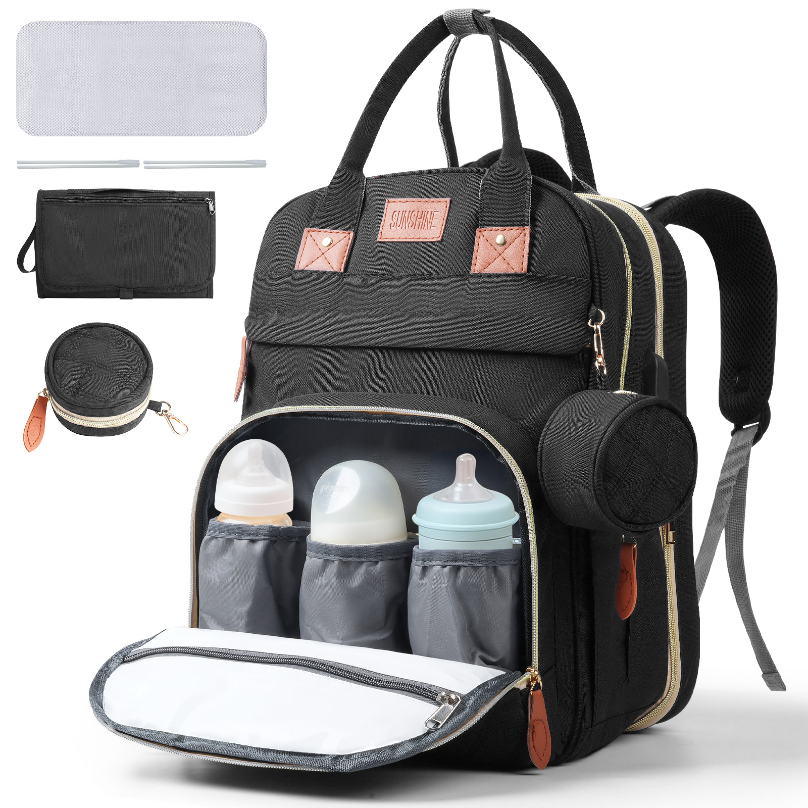 Multifunctional Outdoor Backpack With Bed Function And Net, Portable Sleeping Space, Camping And Picnic Backpack With Large Capacity