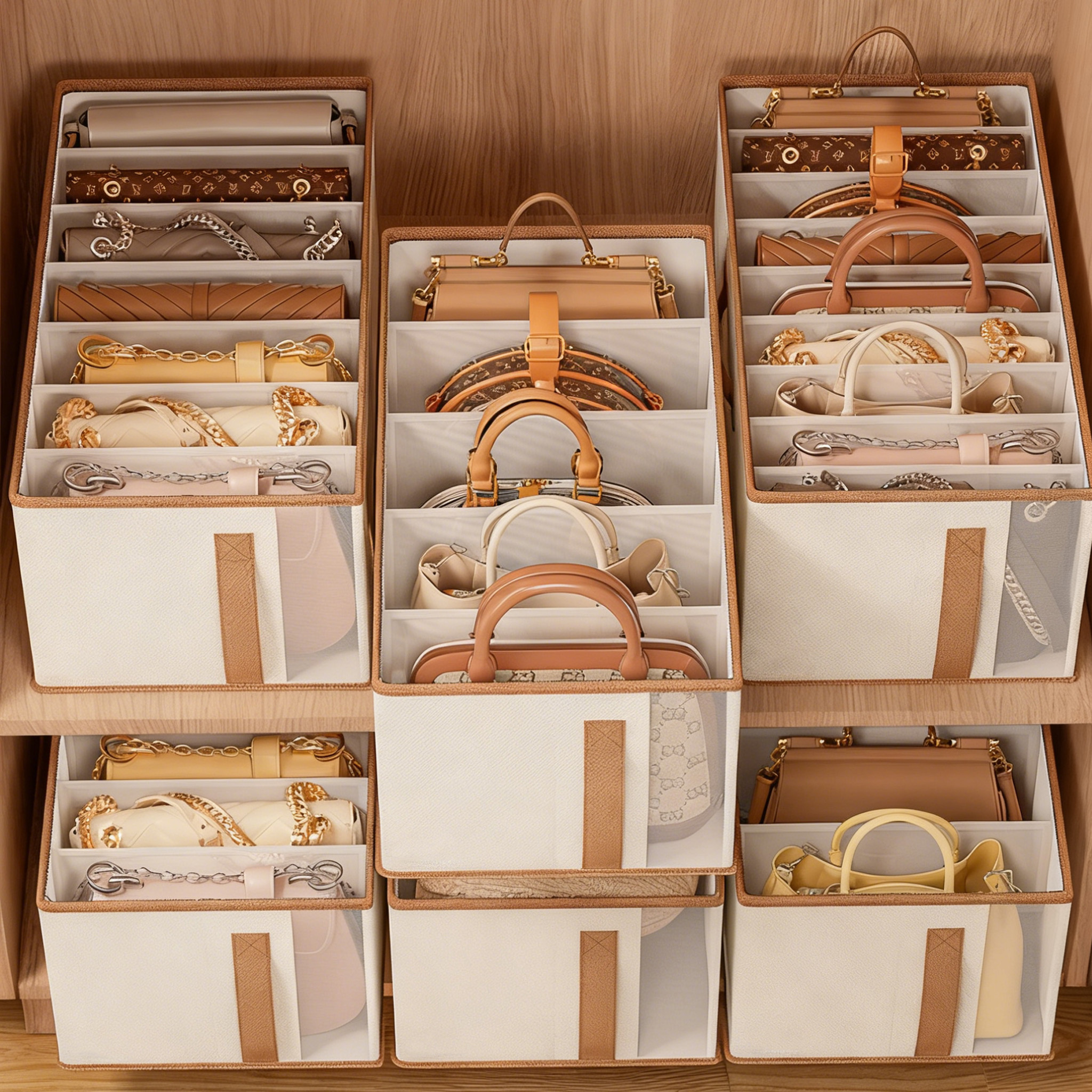6-teiliges Kleiderschrank-Organisationssystem, Aufbewahrungs* für Hand* im Schrank, Organizer-* aus Stoff mit Griffen, faltbare Schubladen-Organizer-* * für flache Hand* Kleidung, Handtücher oder