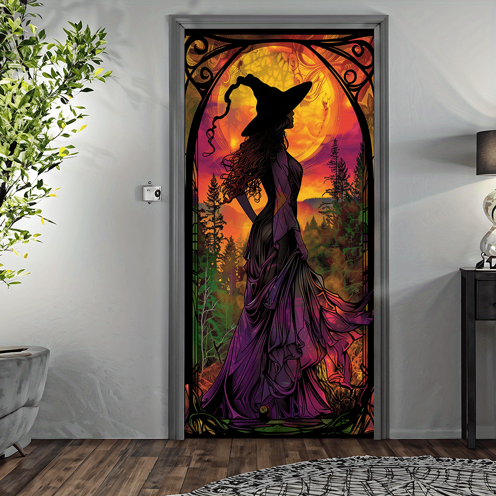 TEMU 2d Flat, 2d Door Banner, 2d Door Banner Beautiful Door Curtain, Elegant Door Cover, Door Protection, Indoor And Outdoor Halloween Decoration
