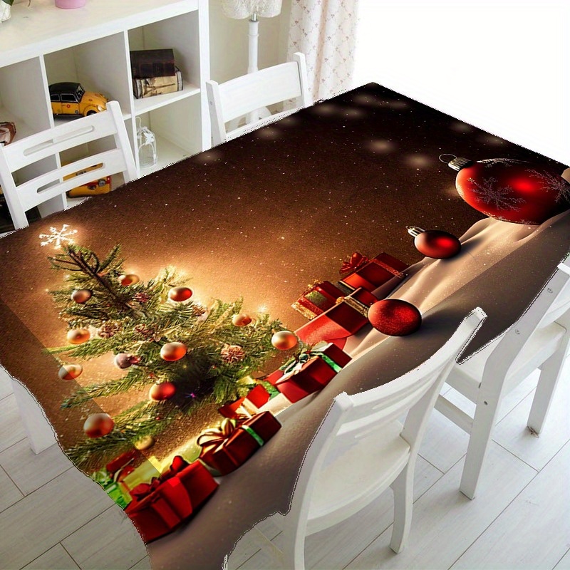 

1pc Christmas Decorative Table Runner Shining Christmas Tree Gift, Suitable For Holiday Desktop And Home Decoration