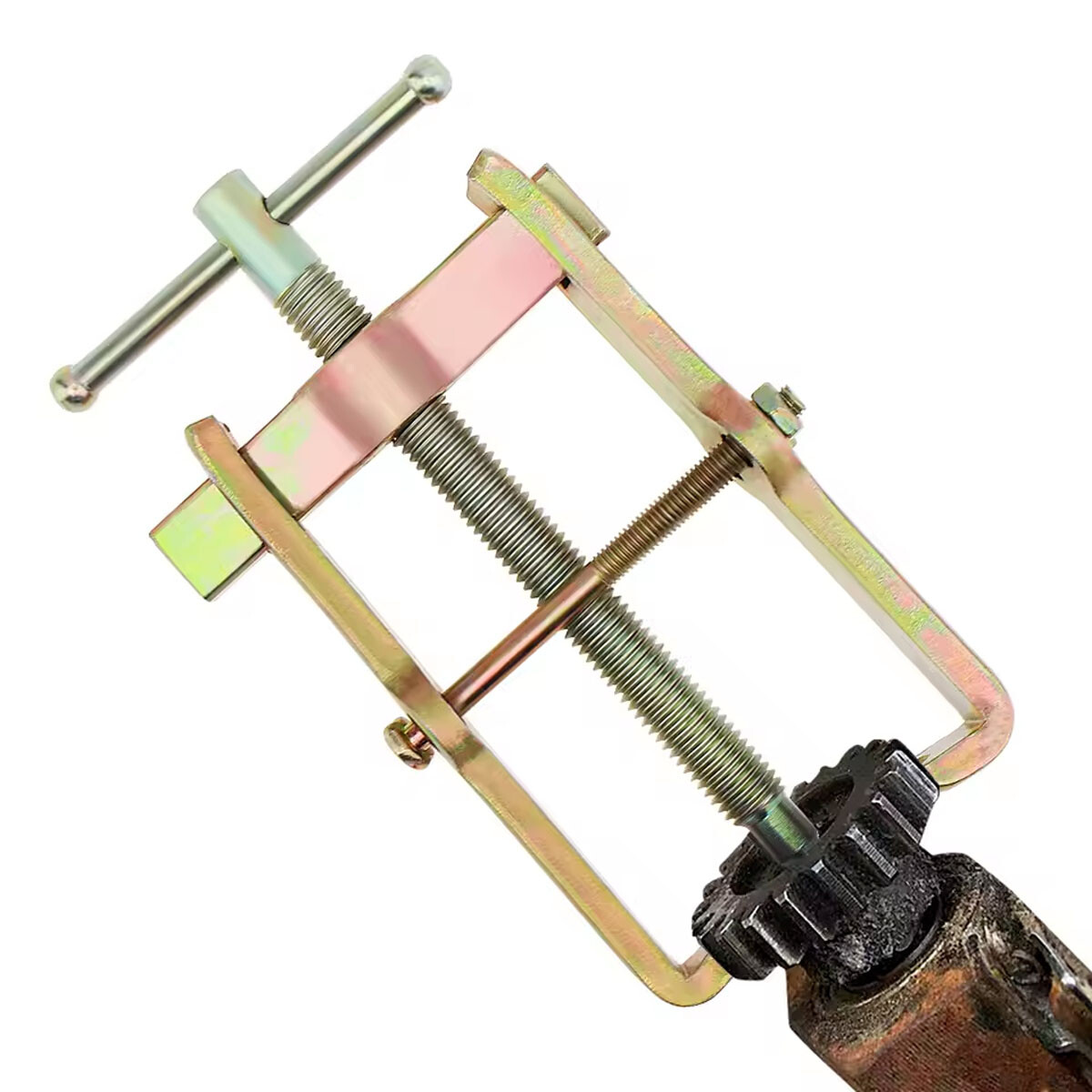 TEMU 3-inch Heavy-duty 2-jaw Gear Bearing Puller With Adjustable Screw Mechanism - Manual Pulley Remover For Car, Motorcycle, Truck, Atv, Jet