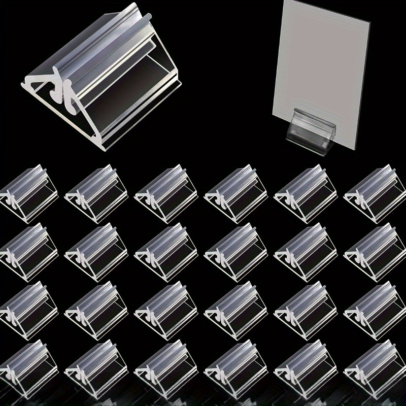 Top pick25pcs Clear Acrylic Card Display Stands - High Transparency Durable & Lightweight, Sturdy Card Holders for Home Office, Events, Parties, Photo & Information Display, Party Setup, Minimalist Design, Lightweight MaterialOpen in new tab.