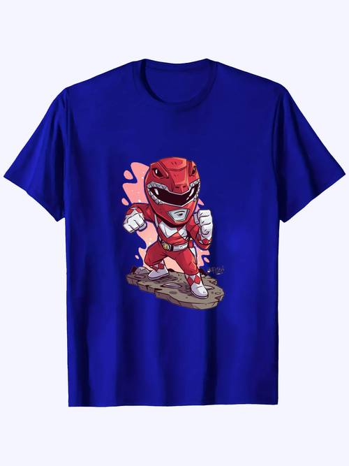 Artikelbild dinosaurier t-shirt für kinder | klassischer charakter druck, lässiges kurzarm, rundhalsausschnitt, leichter stretch, ideal für jungen und mädchen, für und wochenend-freizeit