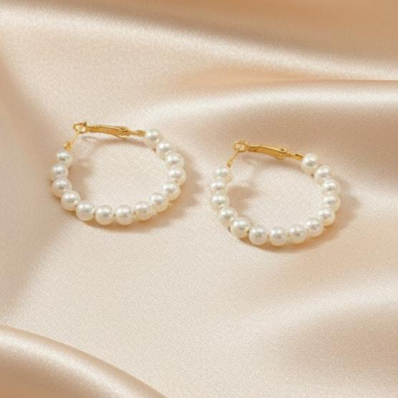 TEMU Lujosos pendientes de de perlas, con una base resistente que eterna, permanecerán nuevos con del . Adecuados para ir al trabajo, , Día de la ,