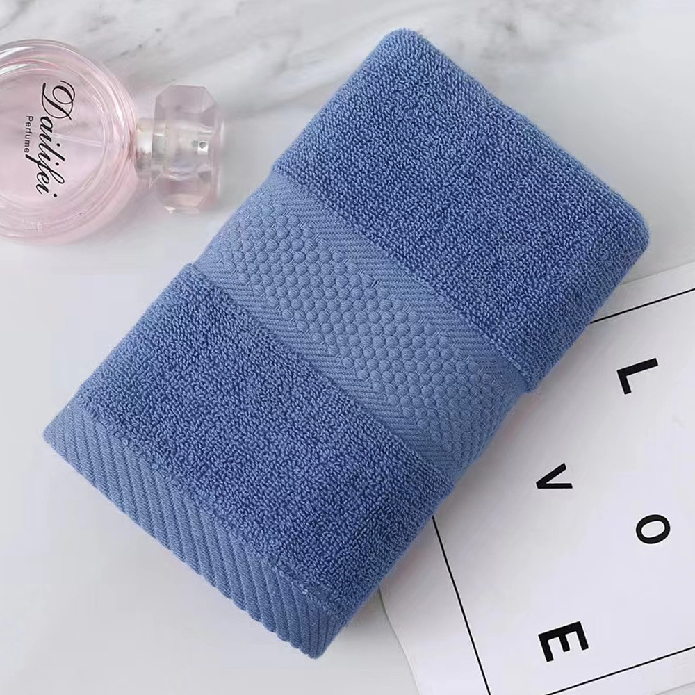 TEMU Striped Luxury Towel, -friendly High Absorbent Hand Towel, Thick Breathable Premium Striped Towel, Elegant Household Bathroom Towel For Hotel