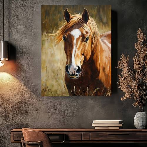 2d flat 2d flat 1pc wrapped wooden decorative artwork featuring a modern vintage design of a in a field this high quality printed poster is a vertical portrait suitable for decorating living rooms bedrooms and offices