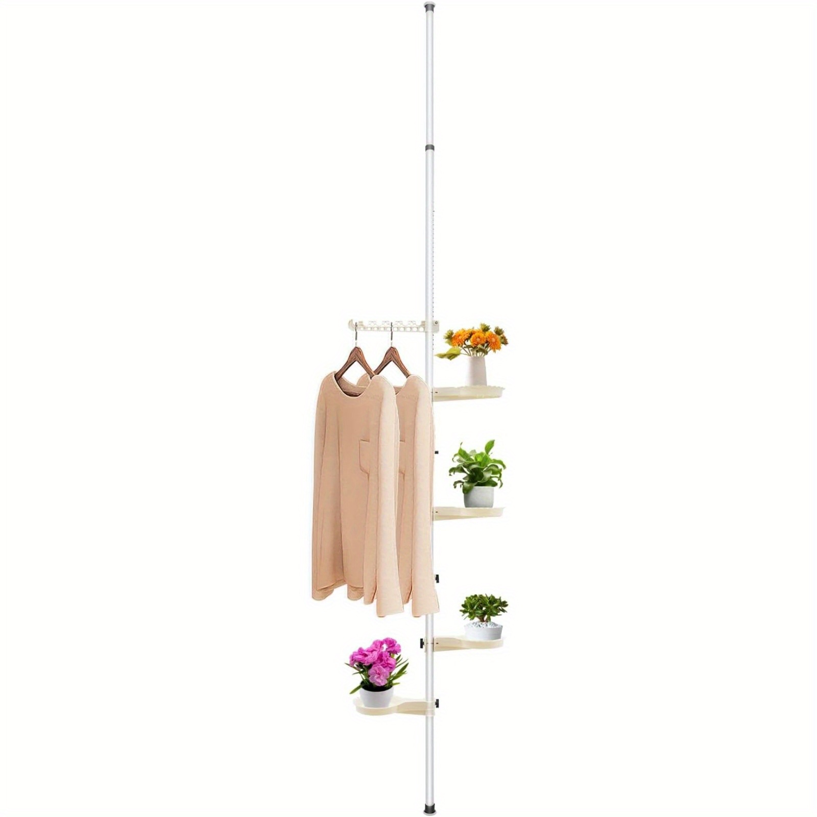 tension pole plant stand flower pot holder display rack indoor decoration -  patio, lawn & garden - Temu