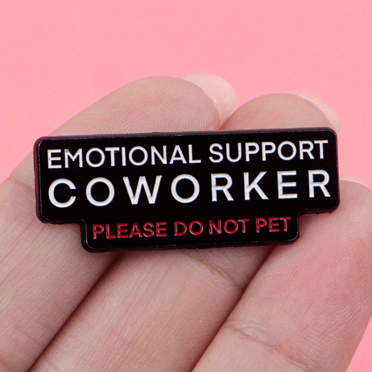 1pc emotional support coworker lapel pins for backpacks healthcare humor briefcase badges badges on backpack gift brooch for clothes