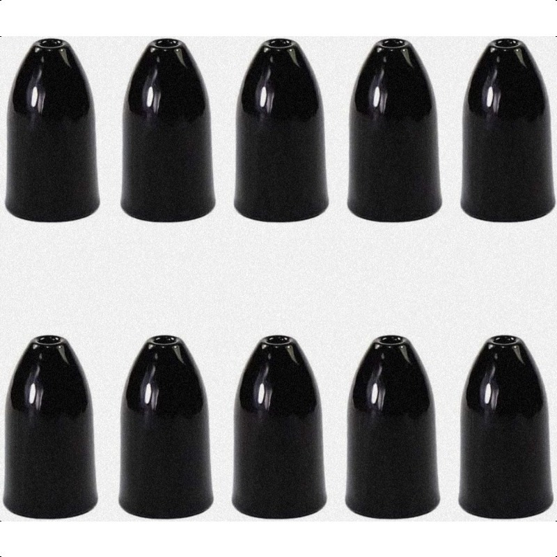 TEMU Bullet Worm Weight For Bass Fishing - In Black