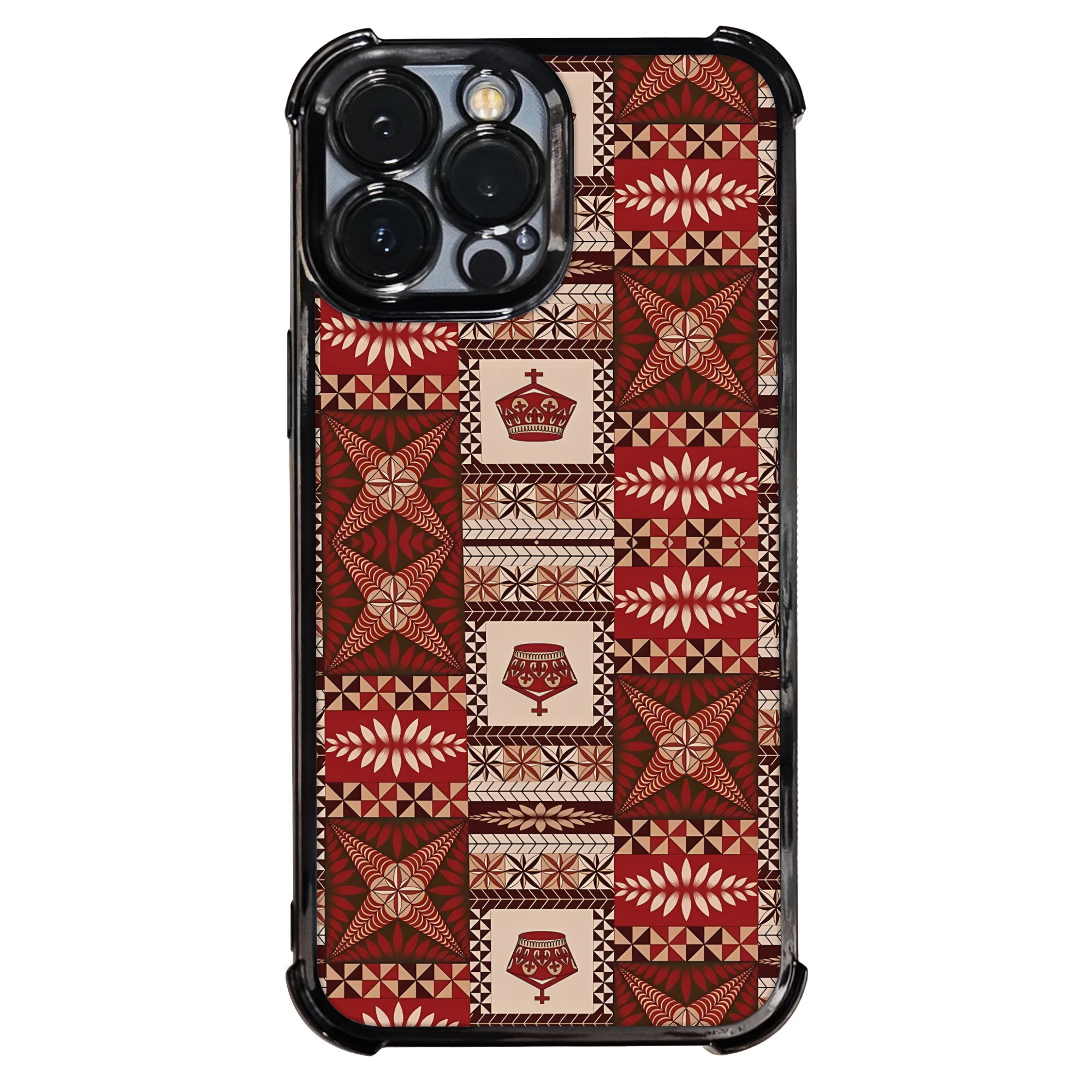 TEMU Phone Case - Stylish And Adorable Tongan Ngatu Design For Iphone Cases