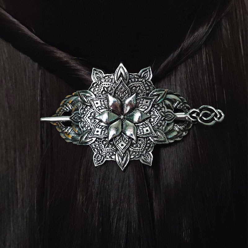 E-shop Viking Blumen-Haarnadel Vintage Minimalistischer Knoten-Haarschmuck Damenmodischer Trendschmuck Party-Accessoire Geschenk