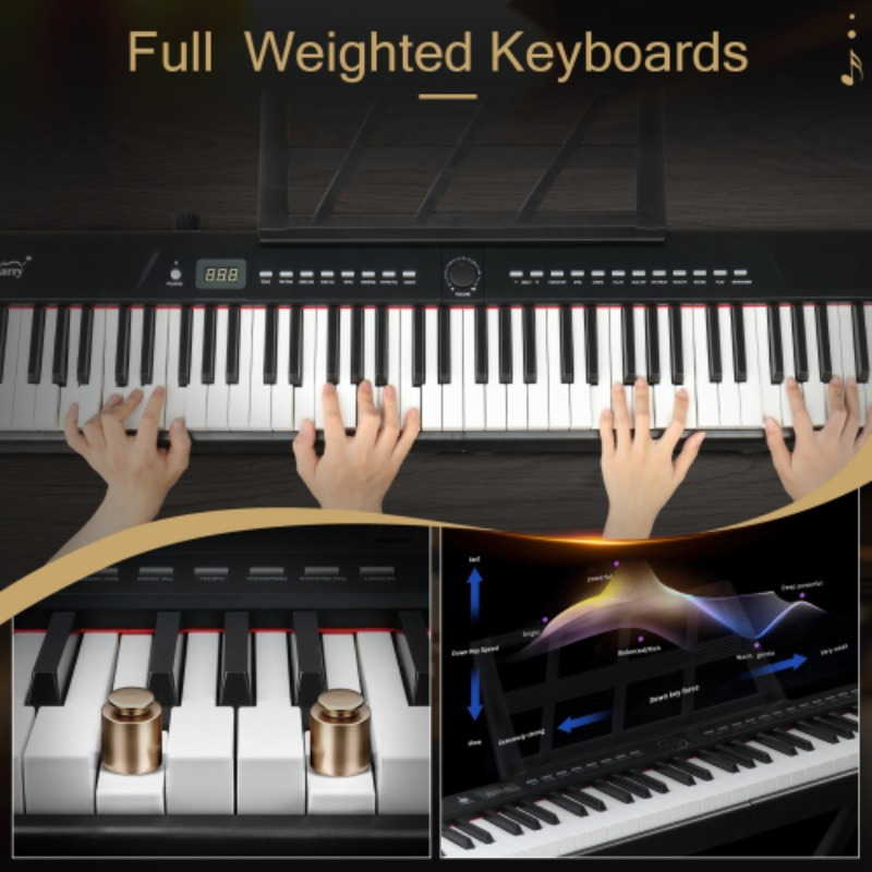 88-Key Semi-Weighted Hammer Action Portable Electric Piano with... product image 7