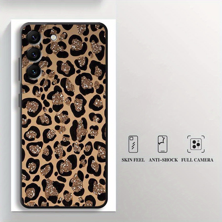 TEMU Phone Case - Fashionable Leopard Print Phone Case Designed For For For Galaxy Models Including A06, A14, A50, And More