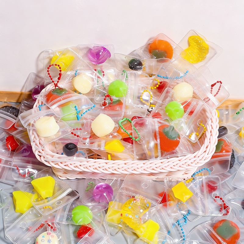 TEMU 30 Packed Squeeze Keychains, Cute Soft Stress-relief Keychains For Adults, Portable Bag Pendants, Car Key Decoration Additions
