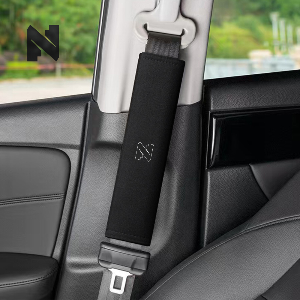 TEMU 1 pièce Housse de ceinture de sécurité avec protège-épaule et respirant - Textile confortable pour voiture, compatible avec tous les véhicules,