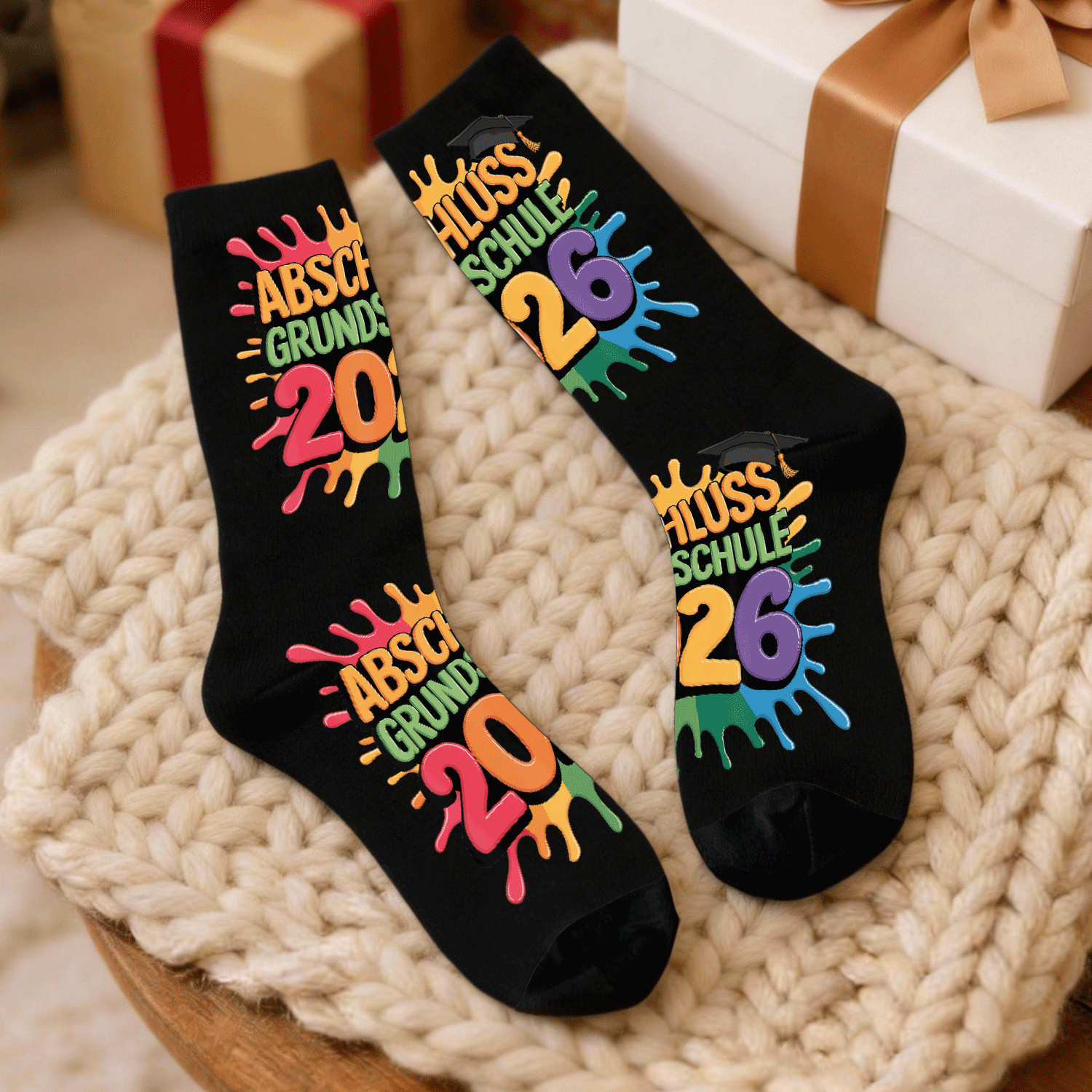 Abschluss Grundschule 2026 Grundschule Abgaenger Funny Novelty Socks