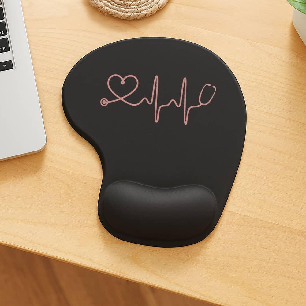 Image of Lightweight - Mouse Pad With Wrist Rest And Other Nurse Accessories For Work - Cute Desk Accessories, , And Desk Decor For Women In Office And Home Office Settings