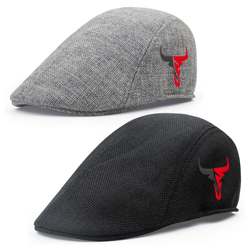 TEMU 2pcs Of And Summer Lightweight Outdoor Caps, Gentleman Sun Hats, Duckbill Caps, Painter Hats, Newsboy Caps, Vintage Berets, Featuring A