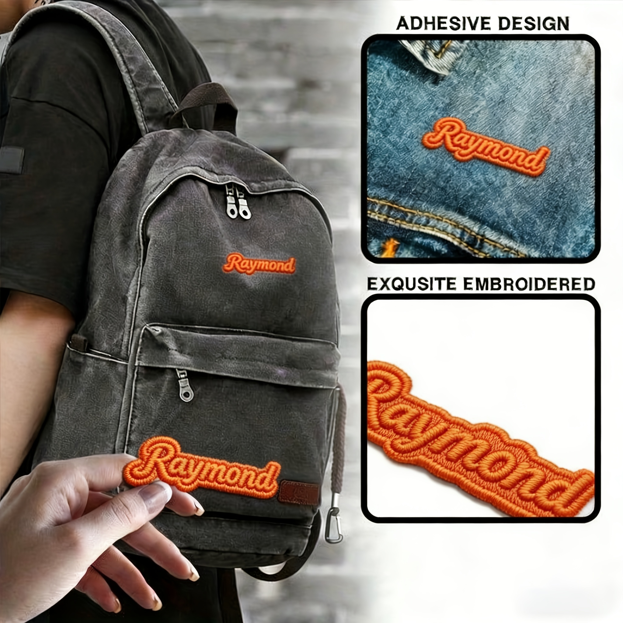 Patch Patches Embroidery Iron Flag on Applique Vintage Kawaii Jacket Sew Backpack Denim Jacket Shorts Biker Croissant