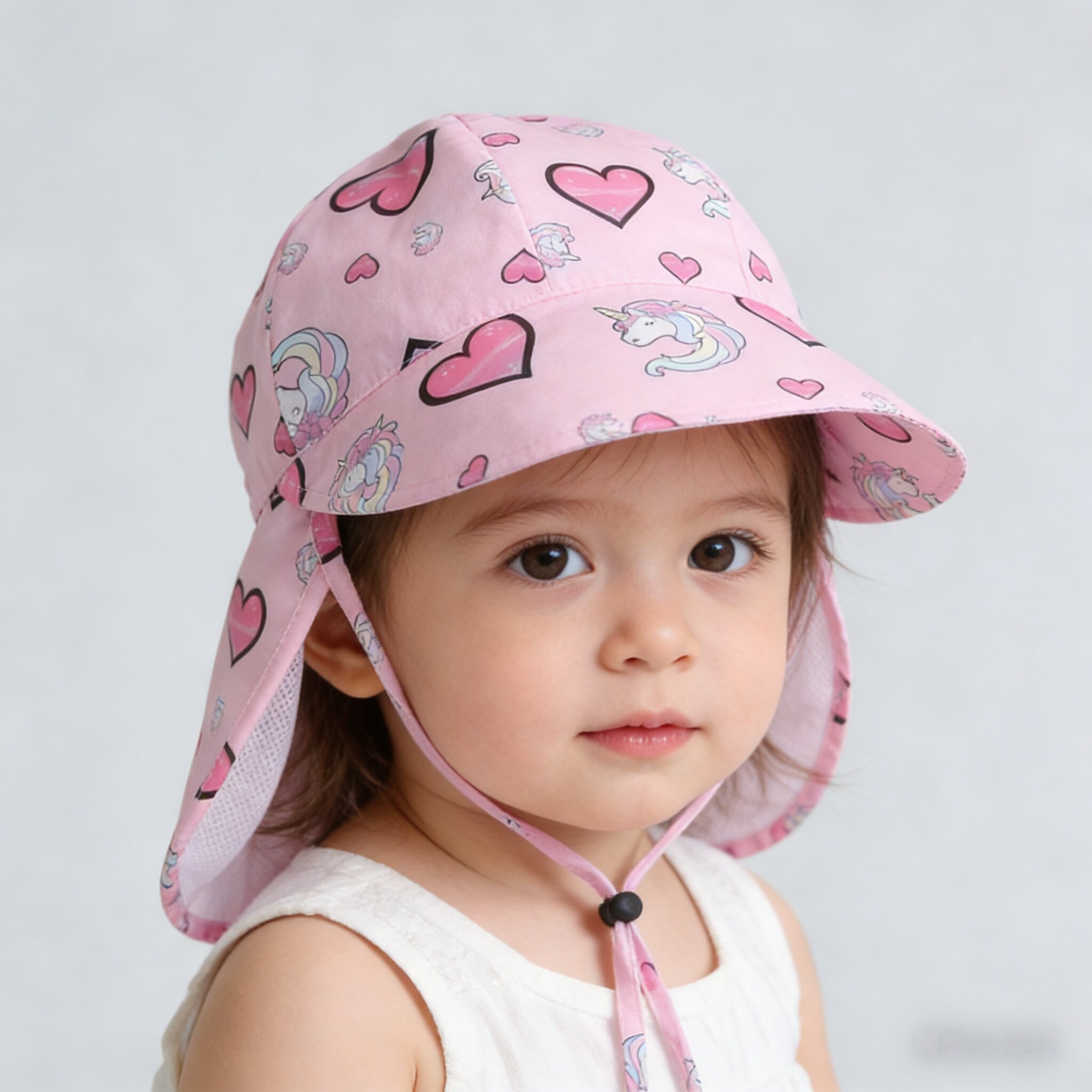 4-color Cartoon Animal Hat, Unisex Quick-dry Hat For Boys And Girls, Suitable For Children Aged 0-3, The Neck, Bucket Hat For Spring And Summer Outdoor Travel And Daily Use