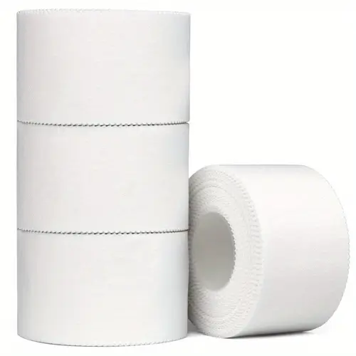 4 tape rolls no sticky residue white tape for sports light beige friendly ideal for active tape smooth texture durable