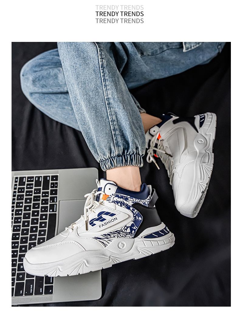 Zapatillas Casuales de Caña Alta para Hombre - Ligeras, Cómodas, Antideslizantes, Ideales para Correr con Forro de Tela Transpirable, Suela de Goma Duradera y Diseño Marrón/Elegante para Gimnasio, Entrenamiento y Actividades al Aire Libre, Zapatos de Gimnasio