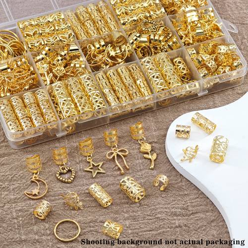 70pcs jewelry set charms for braids alloy clips for women party photoshoot baroque additions