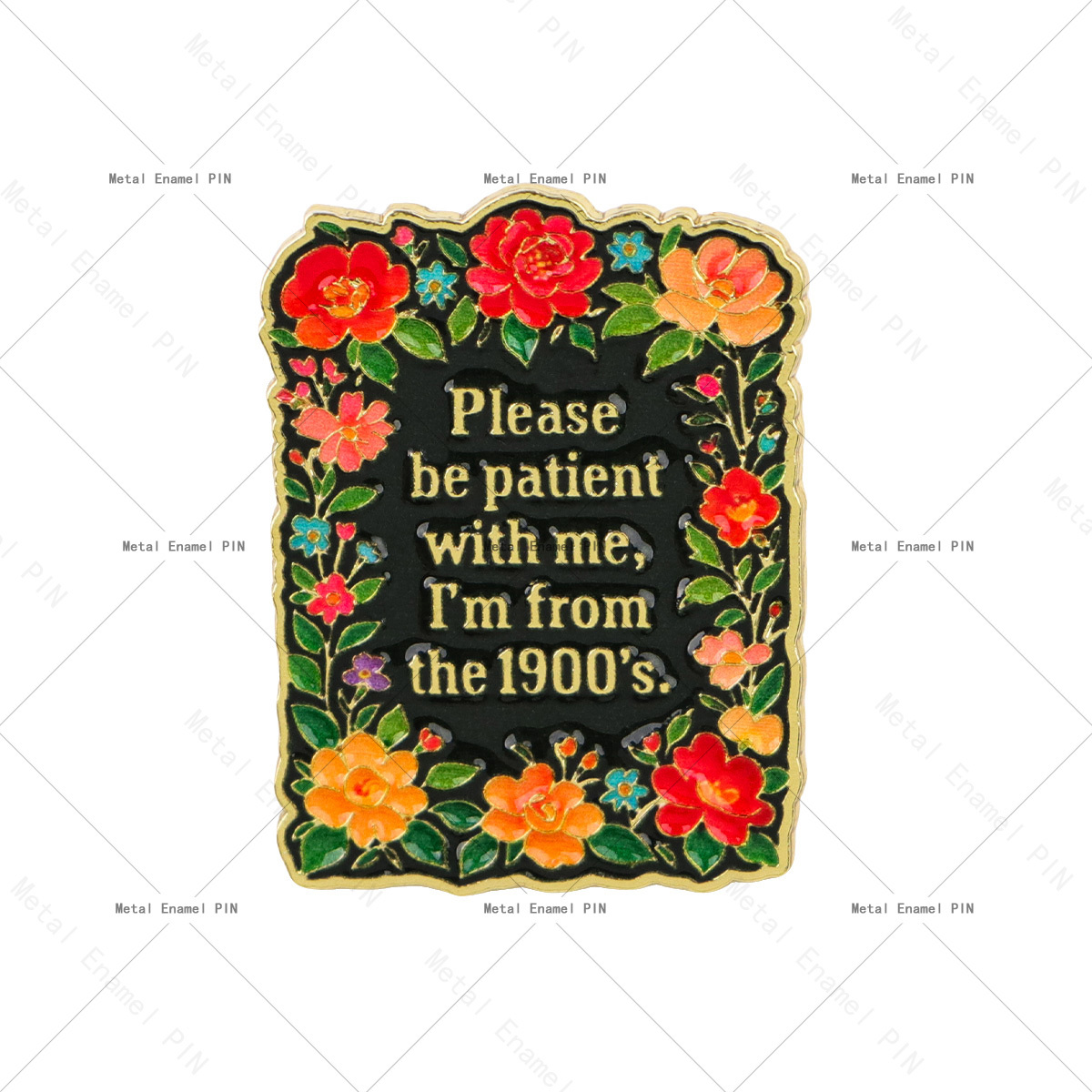 TEMU patient , des années 1900. Épingles à revers et broches en émail avec amusante, badges pour sacs à dos, sacs, décoration cool pour sac à dos,