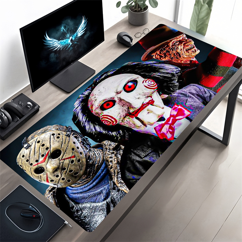 

& "" Themed Gaming Mouse Pad - , Non-slip Rubber Base, Washable - With Comfortable Desk Mat For Dorms & Home Offices - Ideal Horror Fan Gift, Large Mouse Pad