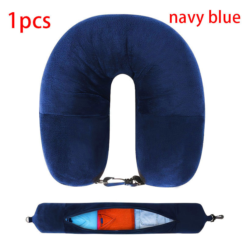 travel neck pillow u shaped cushion design made of soft crystal microfiber fabric portable neck support for air travel   in multiple colors hand wash   suitable for long flights car rides camping and outdoor activities Product details 5