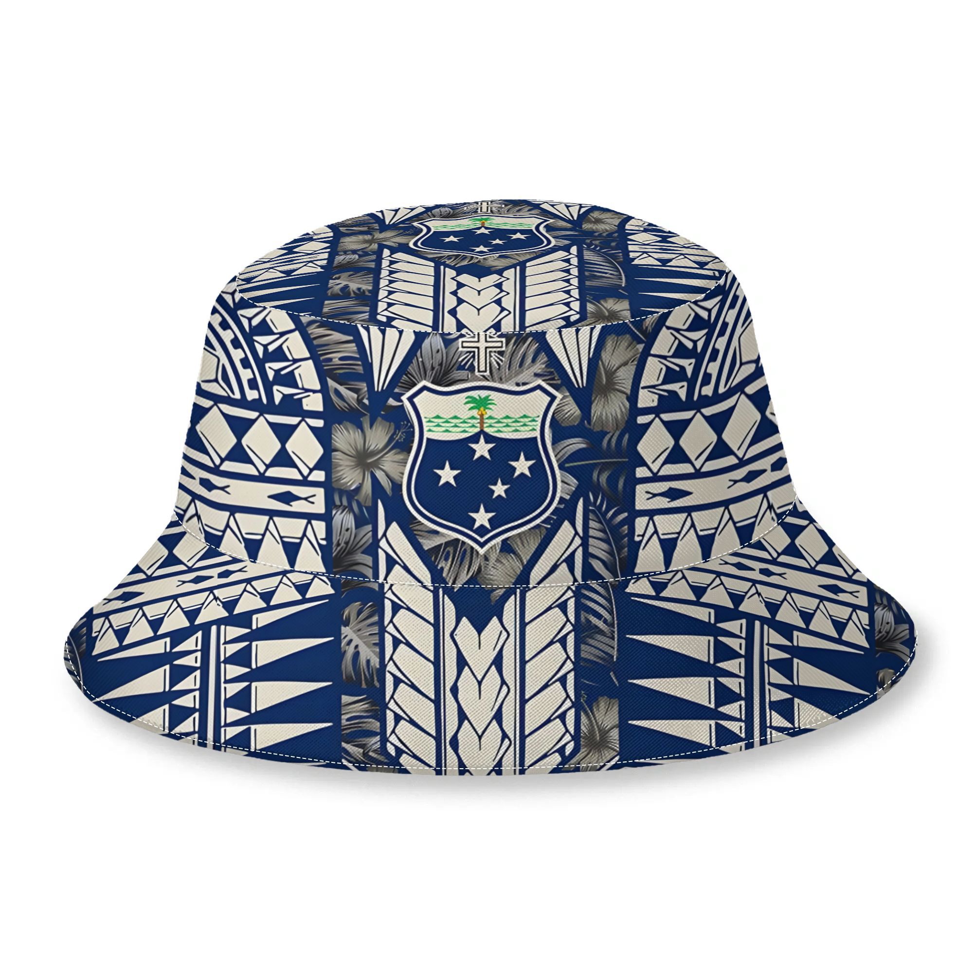 TEMU Samoan Samoa Polynesian Fashionable Bucket Hat, Fishing , Outdoor Beach Travel.