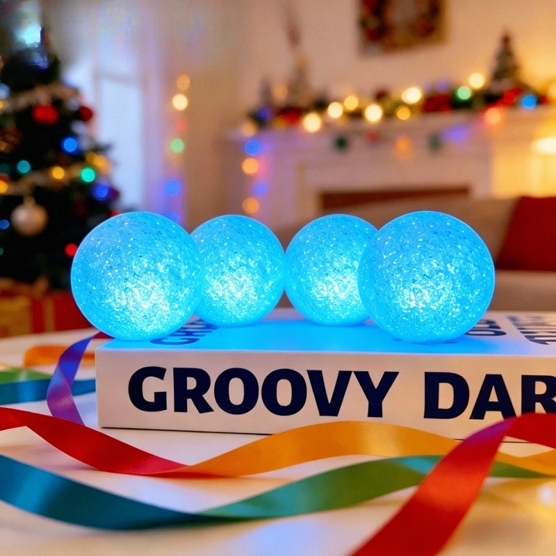 3er set leuchtball tragbares led leuchtball licht blaues