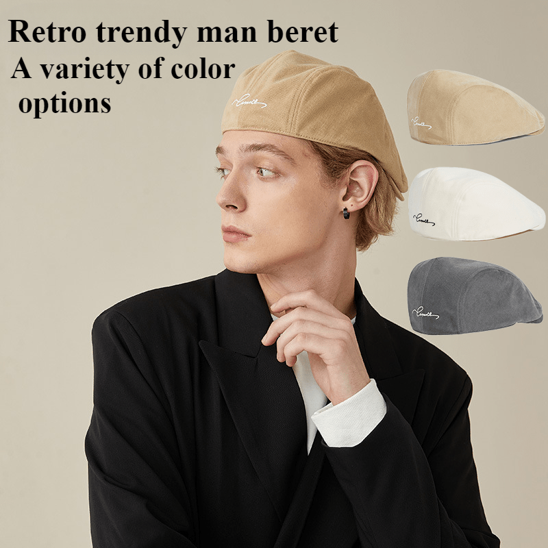 Newsboy Hat Beret Hat Outfit Mens How To Wear A Beret Men