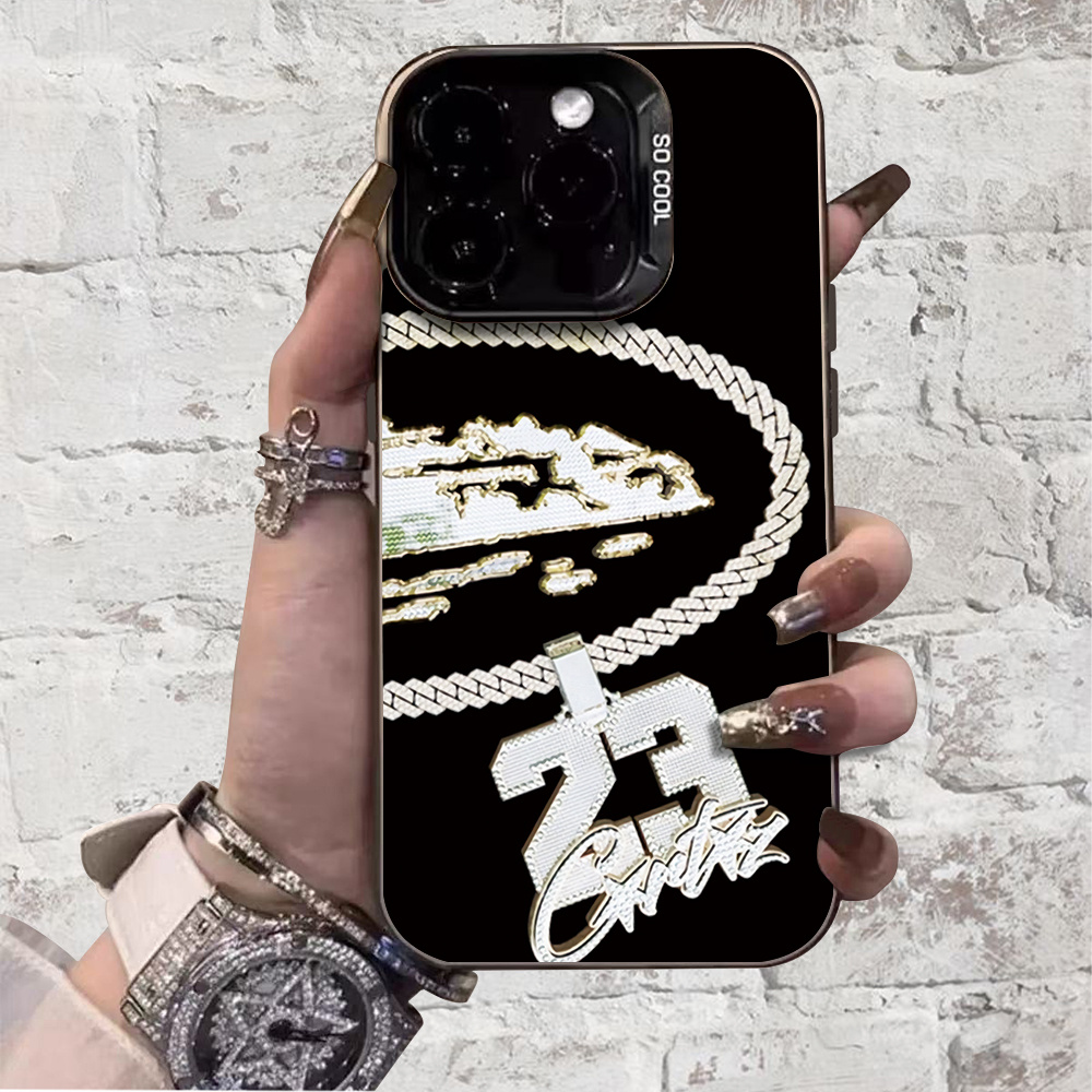 TEMU Phone Case: Alcatraz 23 | Street Style - Durable | Camera Protection | Shockproof & Drop-resistant | Light Luxury Silvery Finish | Comfortable &