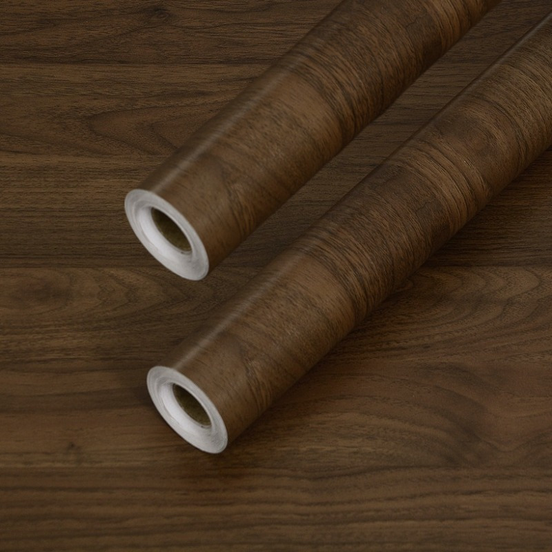 E-shop 2 Rollen, Luxuriöse Retro-Holzmaserung-Bodenbelag - Leicht abzureißen und aufzukleben, selbstklebend, kratzfest, 3D-Textur, ideal für Küche,