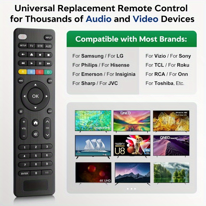 universal tv remote control compatible sam l g tcl Temu South Africa